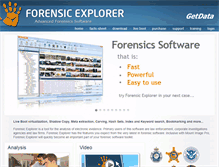 Tablet Screenshot of forensicexplorer.com